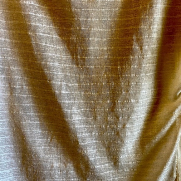 Romy Sheer Cream Blouse- Button Up Back Size Small - Picture 2 of 6